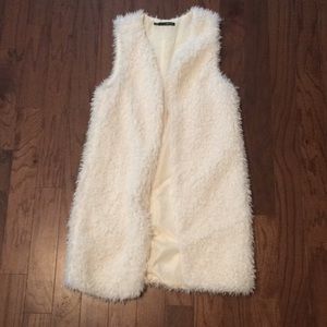 Furry long vest